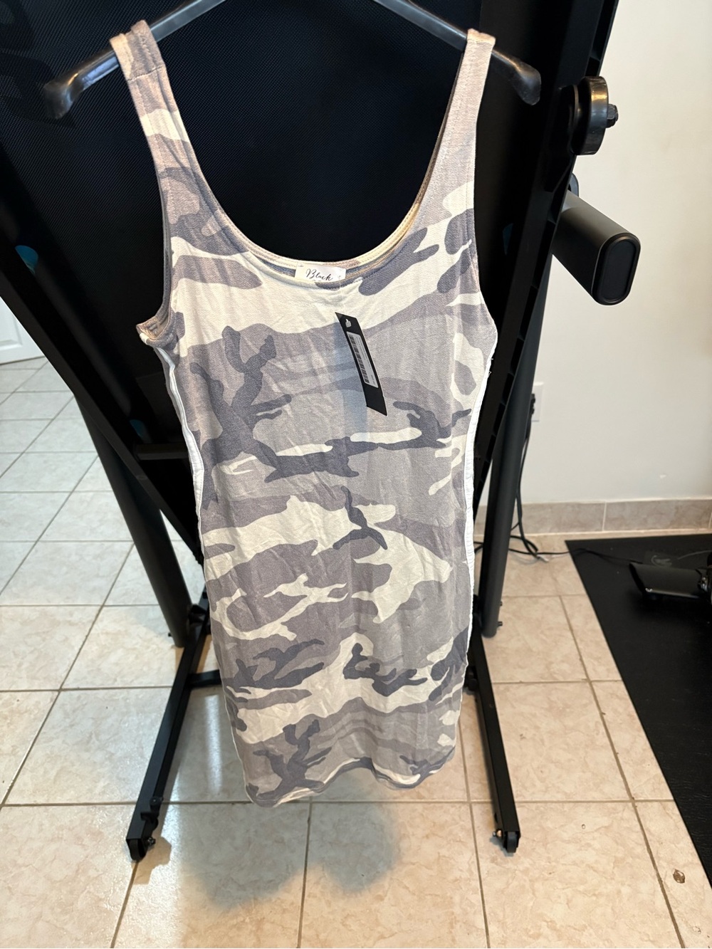 Camo sleeveless dress by Black Bead